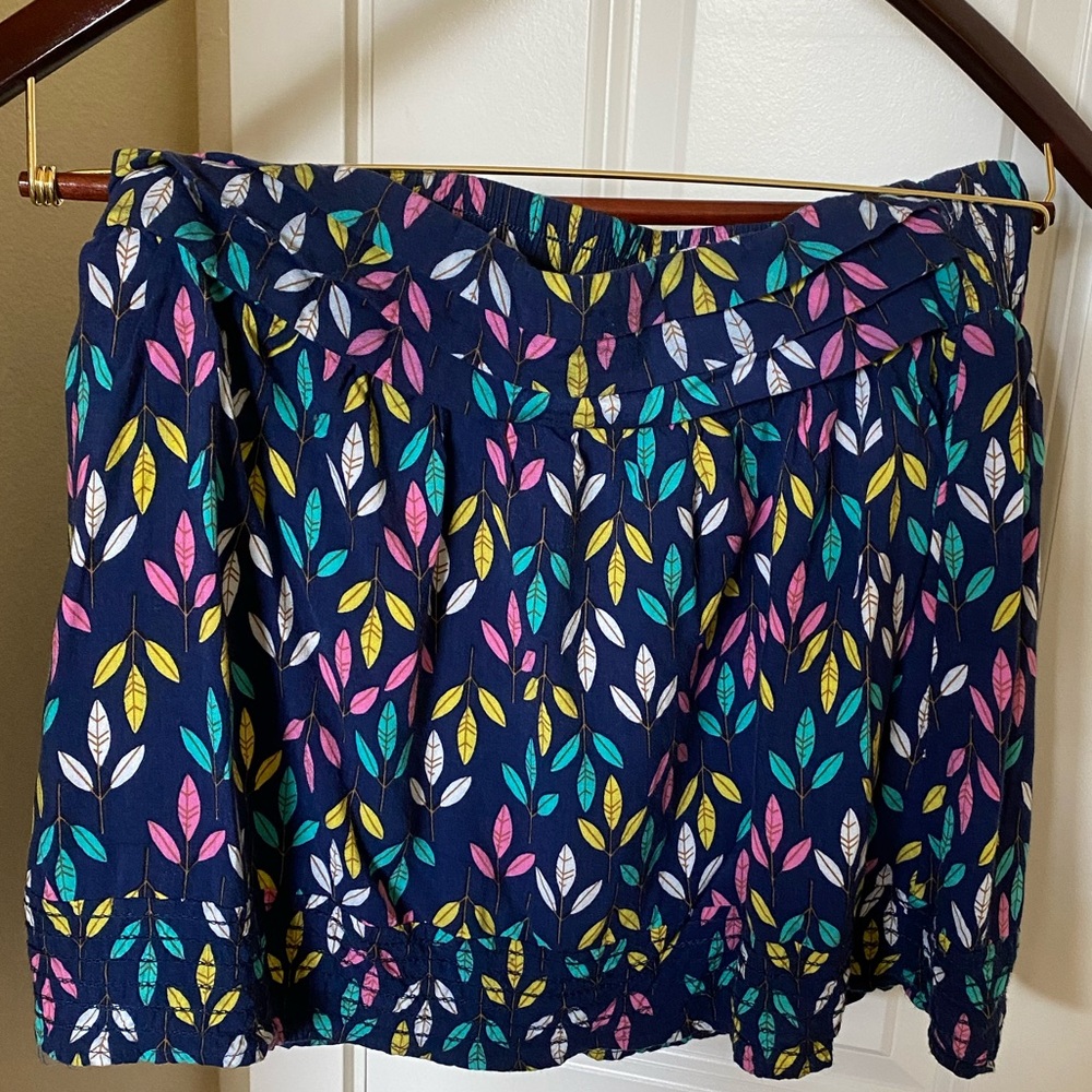 Boho mini skirt w/ multicolored leaves (Nordstrom)